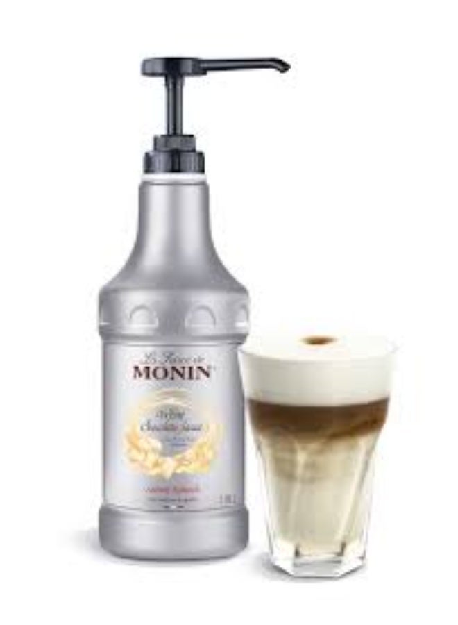 Monin White Chocolate Sauce 1.89L – Premium Dessert & Beverage Topping - Image 1